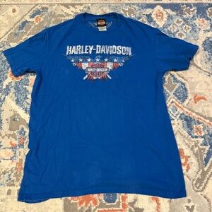 Harley-Davidson Royal Blue Short Sleeve Logo Tee